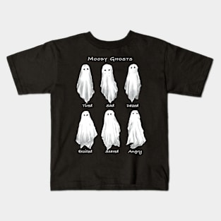 Moody Ghosts Kids T-Shirt